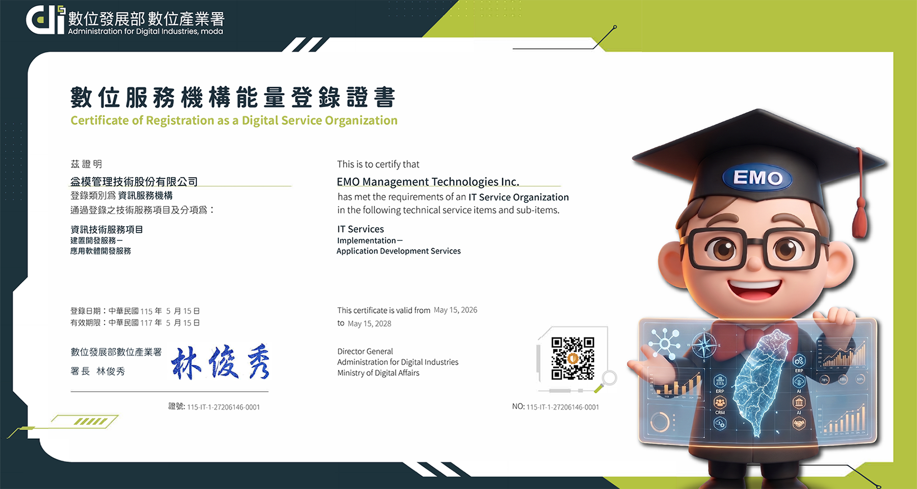 2026 益模經濟部 MA 證書